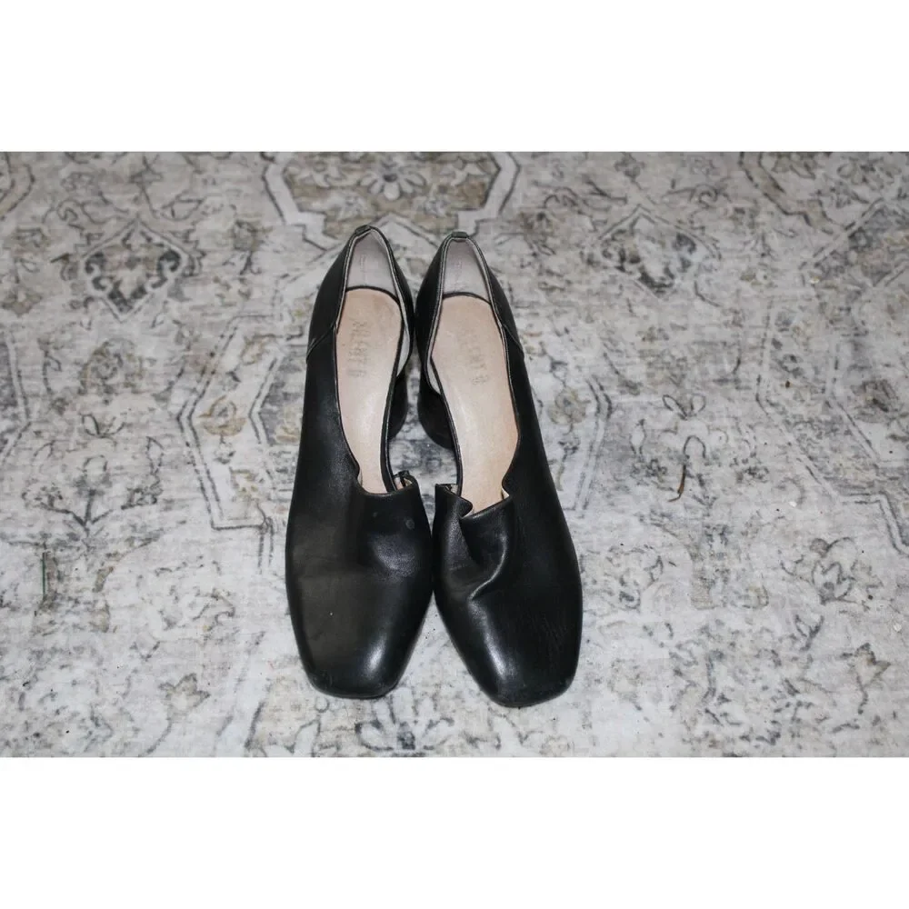 Anthropologie Silent D novaltee d'orsay black leather size 39 - Picture 5 of 9